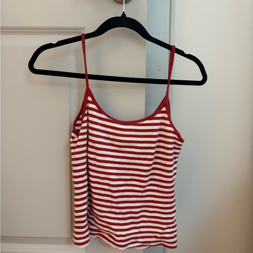 Brandy Melville Red and White Striped Camisole
